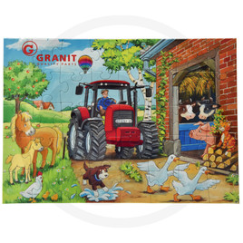 Traktor gyerek puzzle A4-es méretben